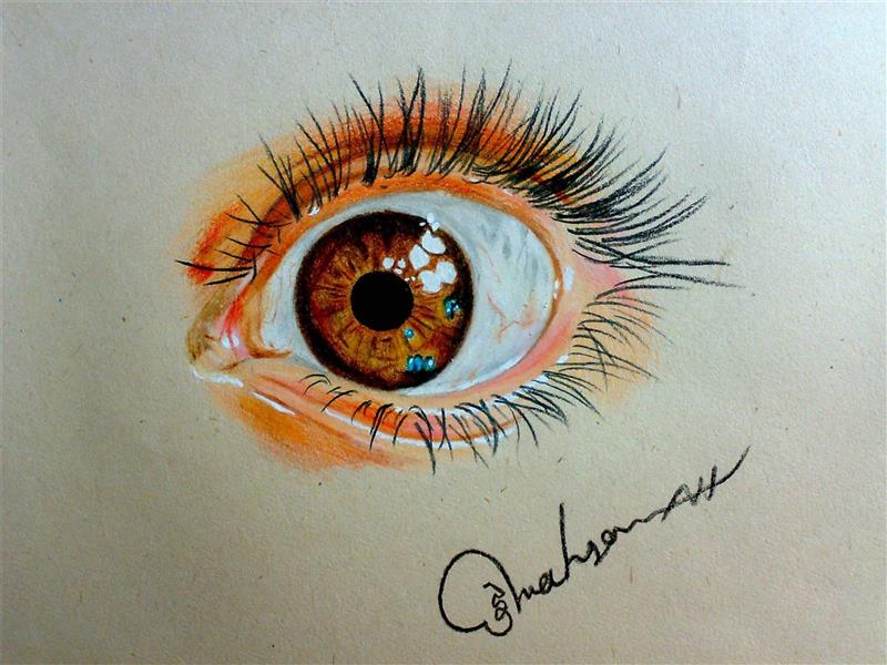 هنر نقاشی و گرافیک نقاشی چشم mahsa