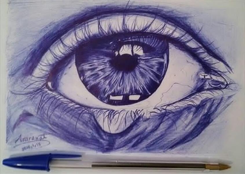 هنر نقاشی و گرافیک نقاشی چشم azaranat