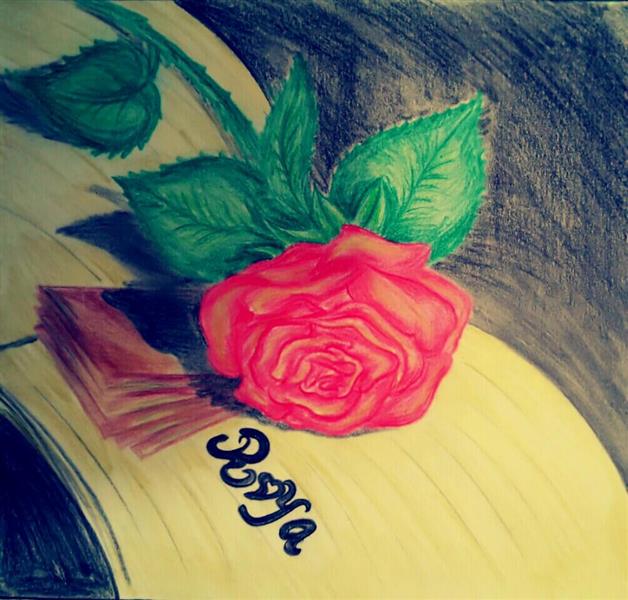 نقاشی گل آسان