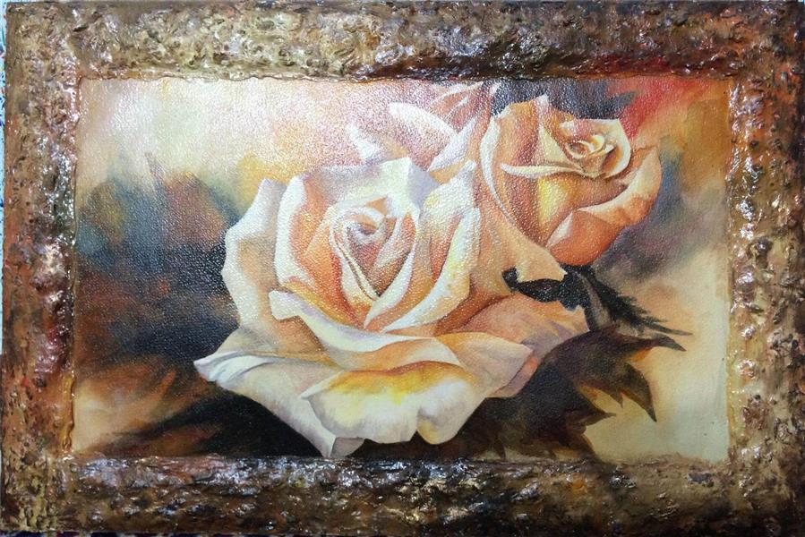 نقاشی گل آسان