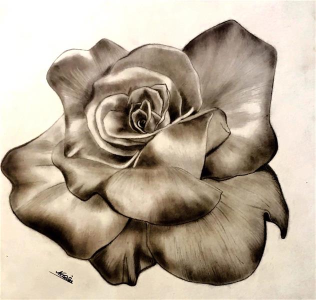 نقاشی گل آسان