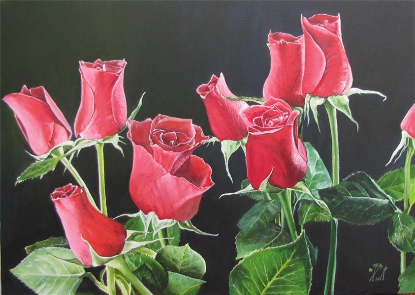 نقاشی گل آسان