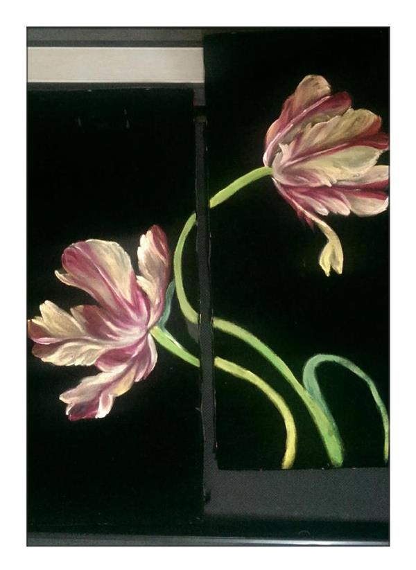 نقاشی گل آسان