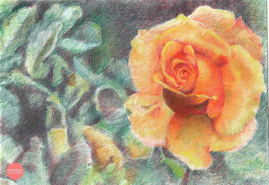 نقاشی گل آسان