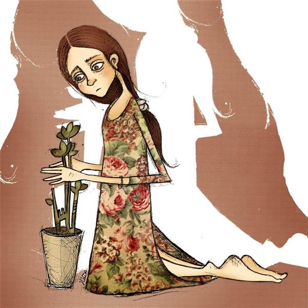 نقاشی گل آسان