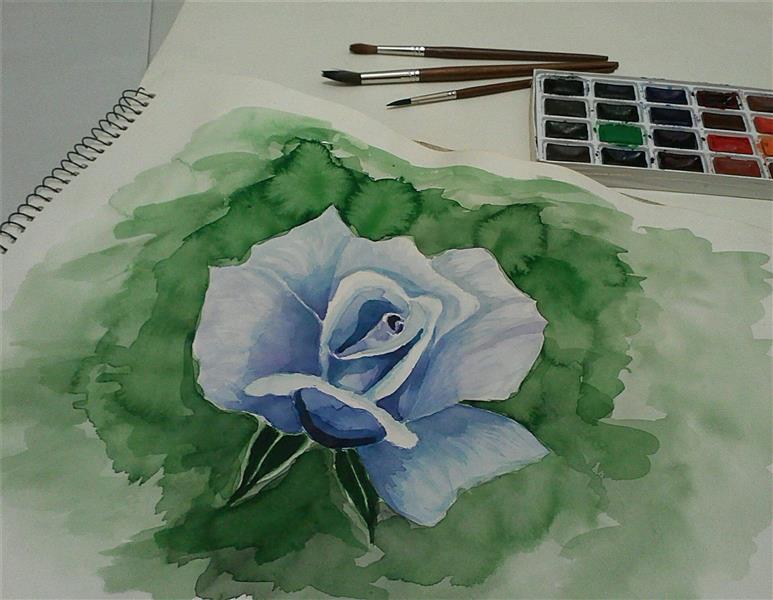 نقاشی گل آسان