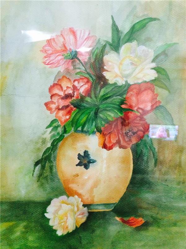 نقاشی گل آسان