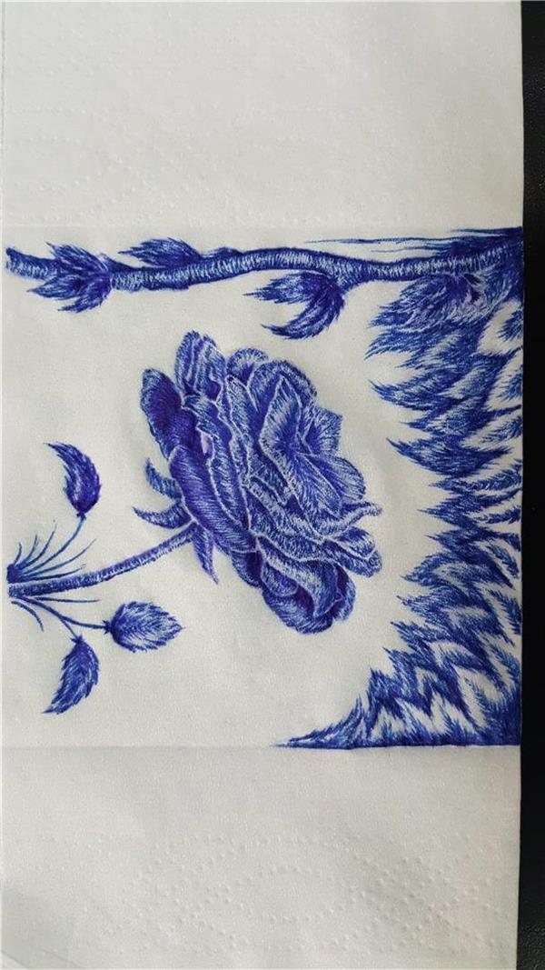 نقاشی گل آسان