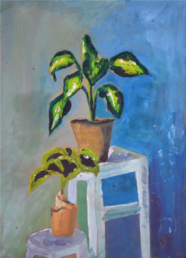 نقاشی گل آسان