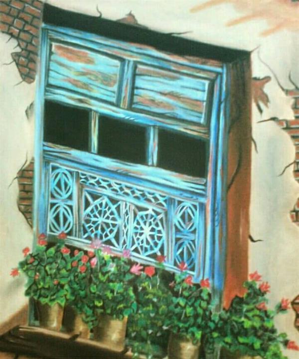 نقاشی گل آسان