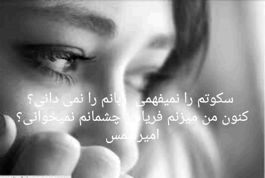 هنر شعر و داستان شعر سکوت امیرشمس  
