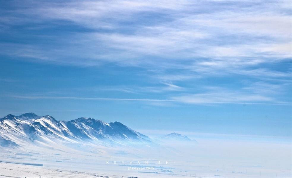 هنر عکاسی برف keyvan بار مه سنگین تر از برف است ،شانه های کوه می داند...