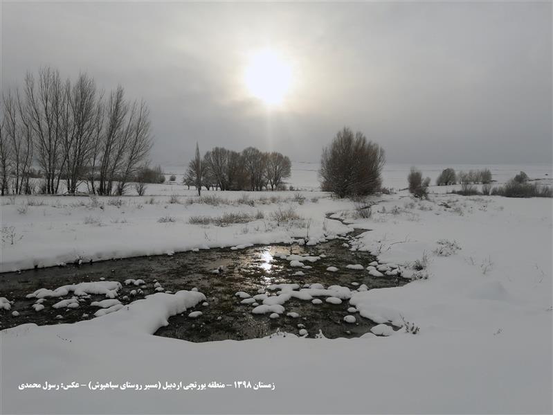 هنر عکاسی محفل عکاسی رسول محمدی زمستان 1398 - منطقه یورتچی اردبیل (مسیر روستای سیاهپوش)