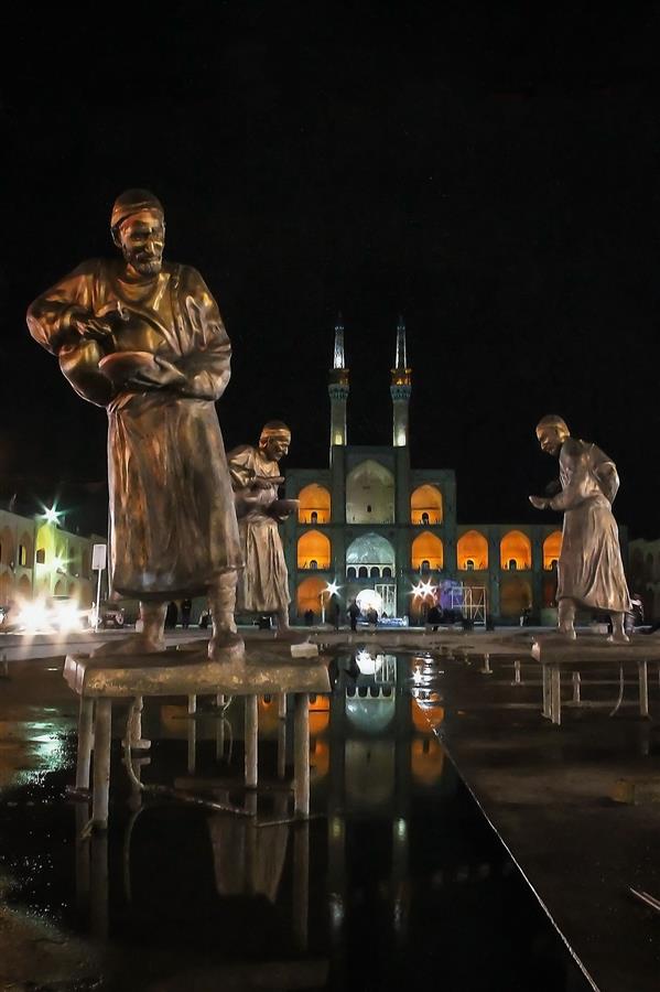 هنر عکاسی محفل عکاسی رضا بشکانی میدان امیرچخماق یزد