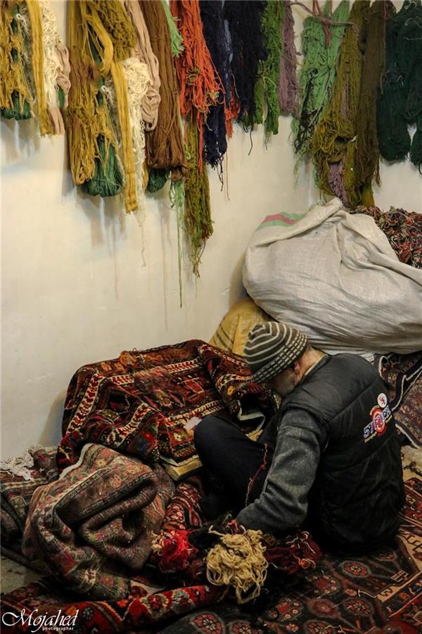 هنر عکاسی محفل عکاسی Mojahed مستند اجتماعی 
بازار فرش همدان