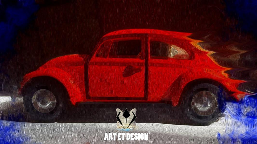 هنر عکاسی محفل عکاسی Art et design Red volkswagen