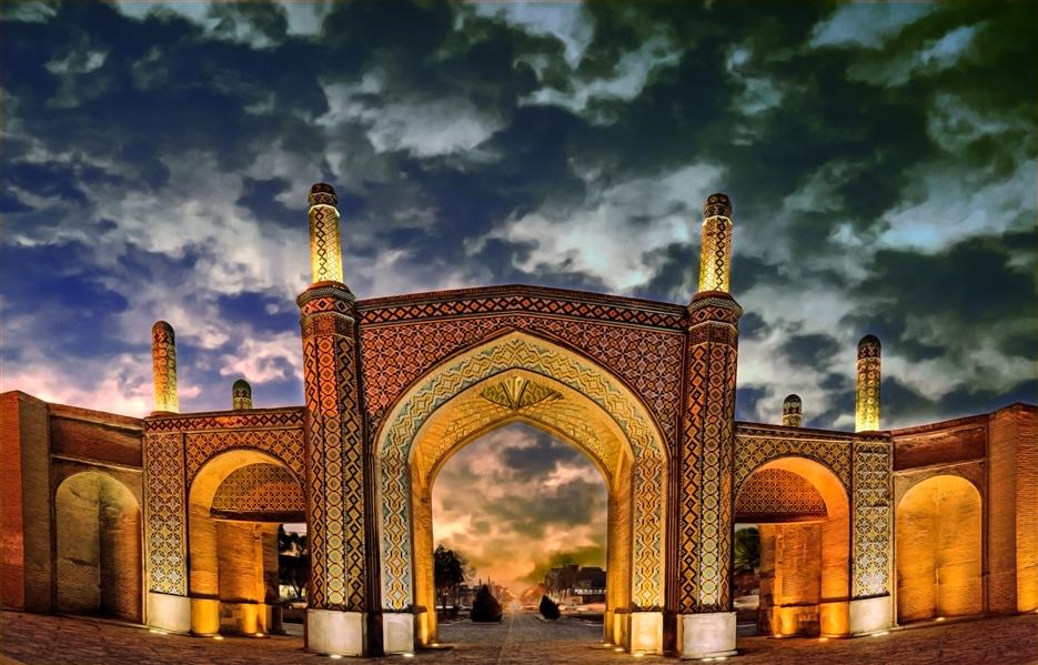 هنر عکاسی محفل عکاسی حسین یزدان‌فر قزوین/دروازه تهران قدیم
