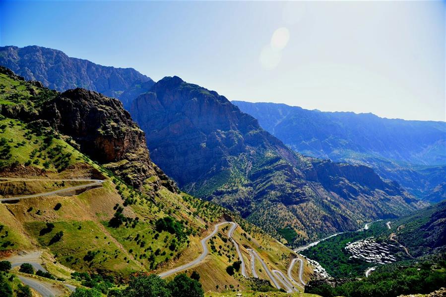 هنر عکاسی محفل عکاسی Tchiya جاده ی ورودی روستای بلبر و رودخانه سیروان