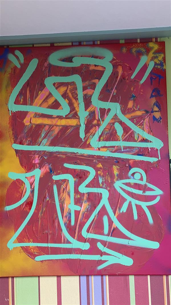 هنر نقاشی و گرافیک محفل نقاشی و گرافیک marino schijf Graffiti paint sloppy UFO
