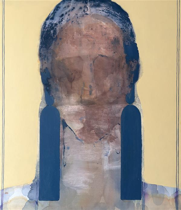 هنر نقاشی و گرافیک محفل نقاشی و گرافیک mikava mixed media on linen canvas,
In this series, oversized earrings dominate the canvas—so large, they almost consume the figure itself. These exaggerated adornments are more than accessories; they are monuments to a world obsessed with wealth and status.

When luxury becomes larger than life, does identity disappear?
Do we own opulence, or does it own us?

As the boundaries between self and possession blur, only one question remains—what is left of us when objects lose their meaning?