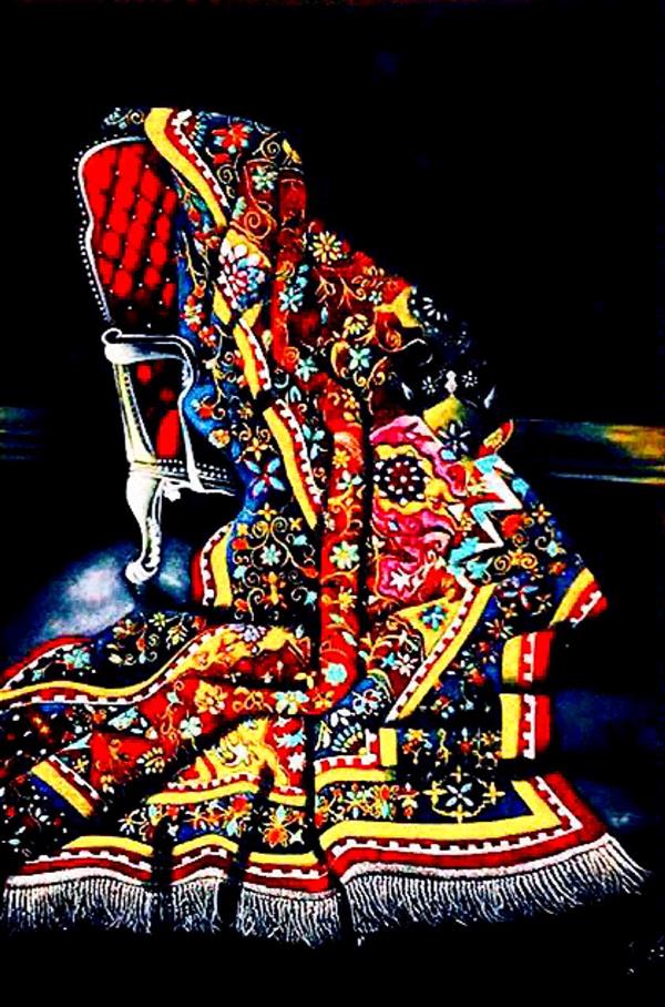 هنر نقاشی و گرافیک محفل نقاشی و گرافیک ghazalart #رنگ و روغن روی بوم جیر#٩٠/٧٠