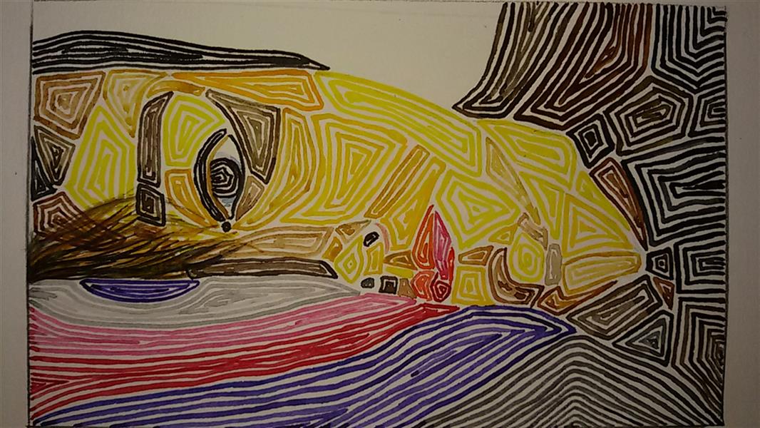 هنر نقاشی و گرافیک محفل نقاشی و گرافیک ساناز ابراهیمی از مجموعه سورئال بیخوابی
آبرنگ بر روی مقوا