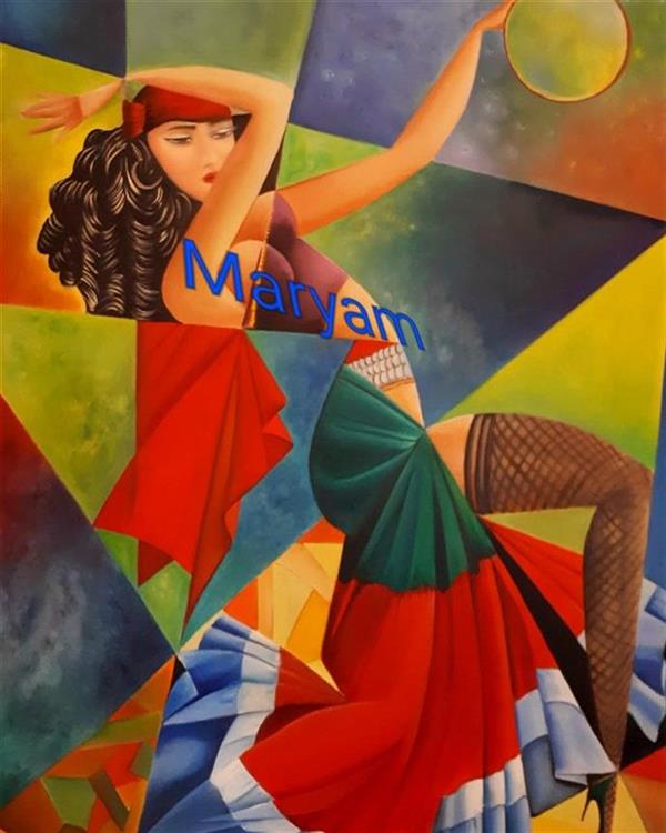 هنر نقاشی و گرافیک محفل نقاشی و گرافیک مریم حیدرعلی رنگ روغن ابعاد ۱۰۰در ۷۰   #bomrang.7043