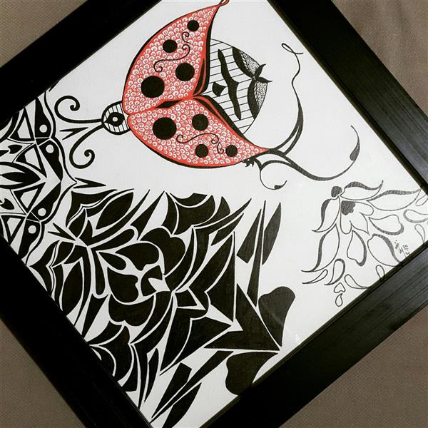 هنر نقاشی و گرافیک محفل نقاشی و گرافیک طلایه طاهرزاده #mandala #ladybug #talayeh_taherzadeh