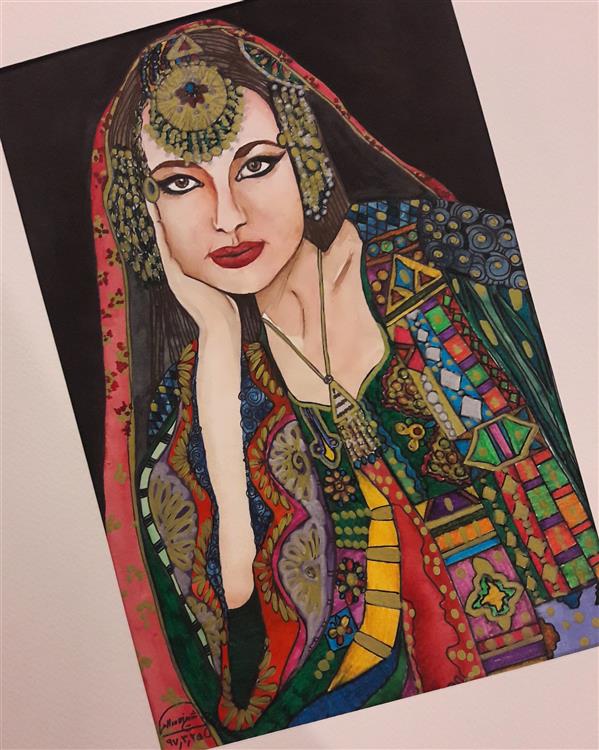هنر نقاشی و گرافیک محفل نقاشی و گرافیک یگانه شیخ‌الاسلامی عروس افغان/قطع A3/آبرنگ و ماژیک (میکس مدیا)
#نقاشی
#میکس_مدیا
#پرتره
#آبرنگ