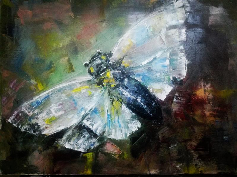 هنر نقاشی و گرافیک محفل نقاشی و گرافیک باران علیزاده پروانه سیاه