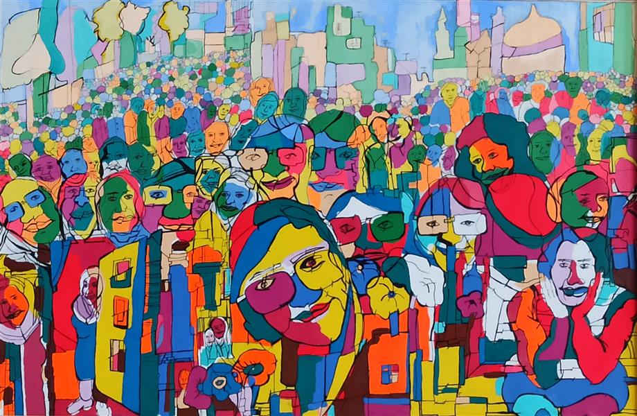 هنر نقاشی و گرافیک محفل نقاشی و گرافیک Fatemehaghakabiri Artist: Fatemeh Aghakabiri
Topic: Pease and happiness
Technique: Acrylic on canvas
Girth:120×90
Year:2017