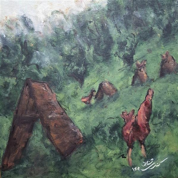 هنر نقاشی و گرافیک محفل نقاشی و گرافیک شقایق کندری عنوان: "اذان گو" 
متریال:رنگ روغن روی بوم