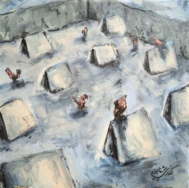 هنر نقاشی و گرافیک محفل نقاشی و گرافیک شقایق کندری عنوان: "اذان گو" 
متریال:رنگ روغن روی بوم