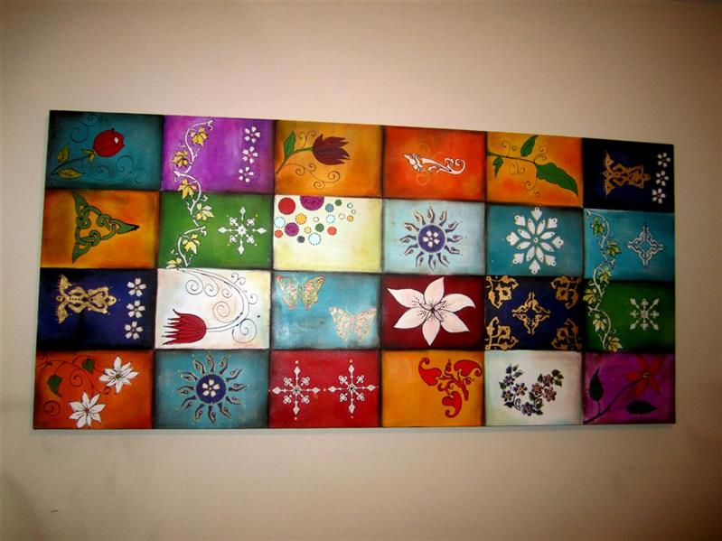 هنر نقاشی و گرافیک محفل نقاشی و گرافیک سولماز رهنما (ونداد) ابعاد ۲۲۰ در ۹۰ .. ترکیب مواد