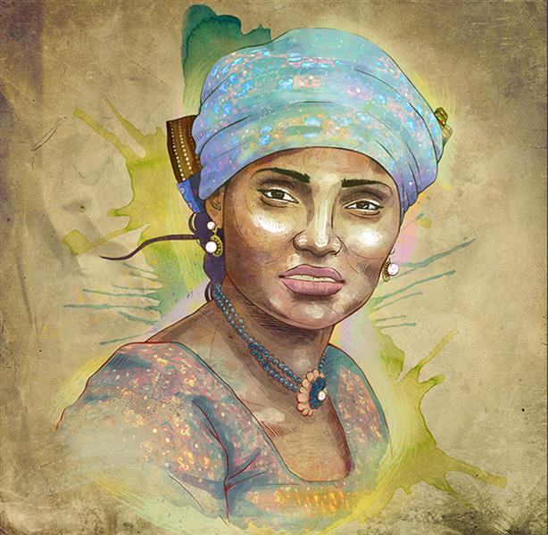 هنر نقاشی و گرافیک محفل نقاشی و گرافیک فرزاد شفیعی Hauwa Gombe 
هنرمند آفریقایی
 2018
#دیجیتال
#Thatness
