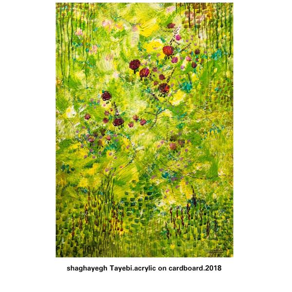 هنر نقاشی و گرافیک محفل نقاشی و گرافیک Shaghayegh Tayebi Acrylic on cardboard.2018