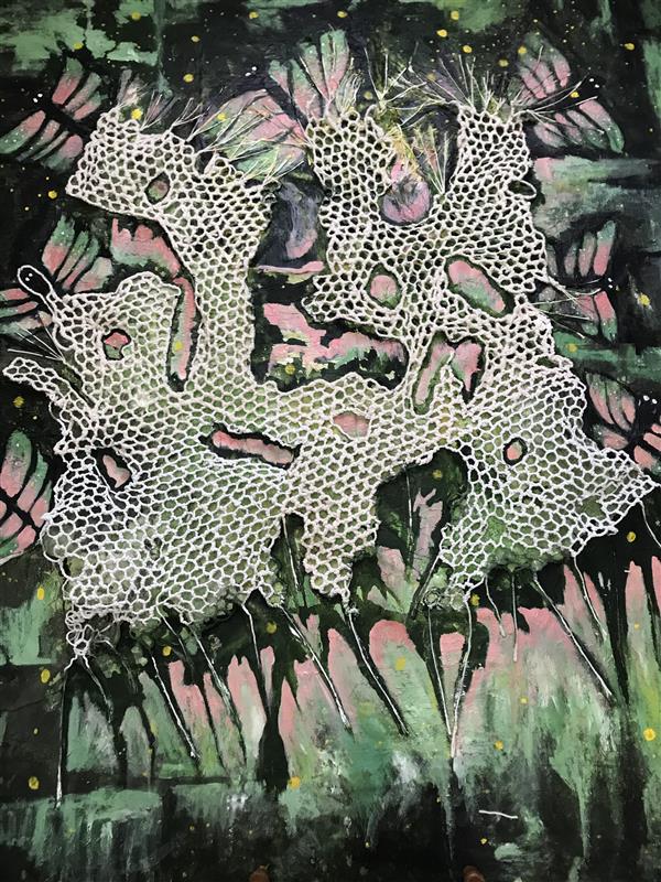 هنر نقاشی و گرافیک محفل نقاشی و گرافیک Elham Beiknezhad #آکرلیک روی پارچه بوم#کلاژ با نخ مکرومه
# ۱۴۰۳/۱۱/۰۶
#در تکاپوی معنا
#الهام بیک نژاد