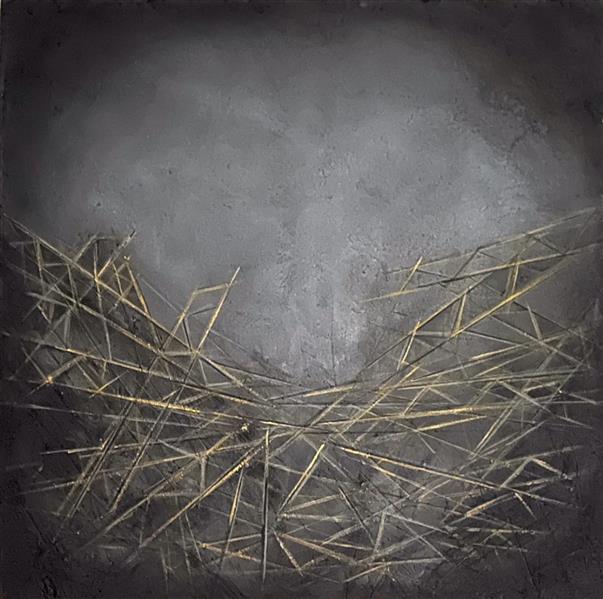 هنر نقاشی و گرافیک محفل نقاشی و گرافیک ارغوان مناجاتی میکس مدیا روی بوم ( اکرلیک و تجسچر بتن)