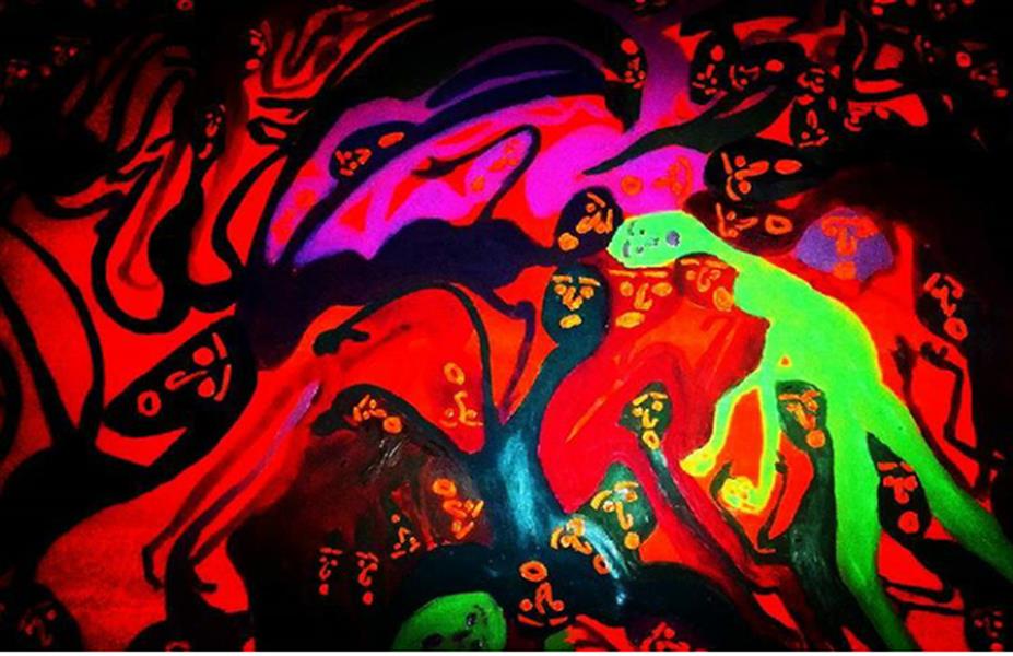 هنر نقاشی و گرافیک محفل نقاشی و گرافیک امی مهریان رنگ روغن 90#1 m بشر بدون گوش راستی پس چرا فریاد میزنند