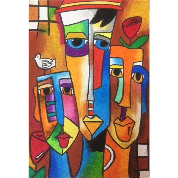 هنر نقاشی و گرافیک محفل نقاشی و گرافیک Hadis hooshmand #cubism#newart#romantic