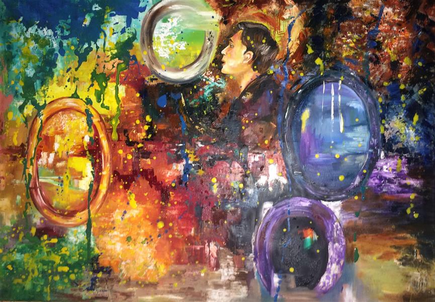 هنر نقاشی و گرافیک محفل نقاشی و گرافیک maryam #موضوع اثر:من در آینه
ابعاد100×50
تکنیک : اکرولیک ، رنگ روغن