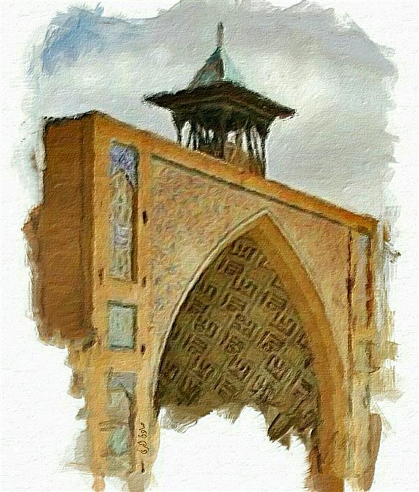 هنر نقاشی و گرافیک محفل نقاشی و گرافیک صادق اکبری عنوان:مسجد حکیم-اصفهان