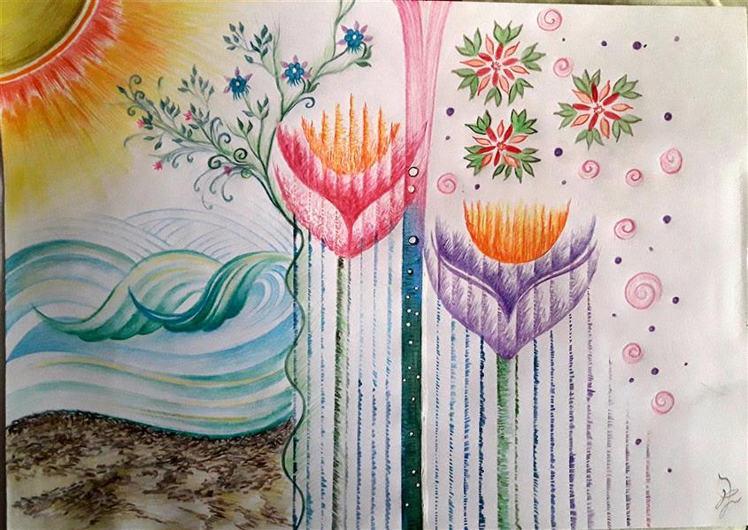 هنر نقاشی و گرافیک محفل نقاشی و گرافیک Fatemeh khonamri #مداد رنگی
