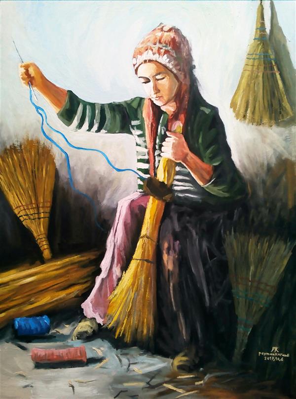 هنر نقاشی و گرافیک محفل نقاشی و گرافیک peyman_karandi_art نام تابلو : دختر روستاه
تکنیک：اکرلیک
ابعاد：۶۰ × ۴۵