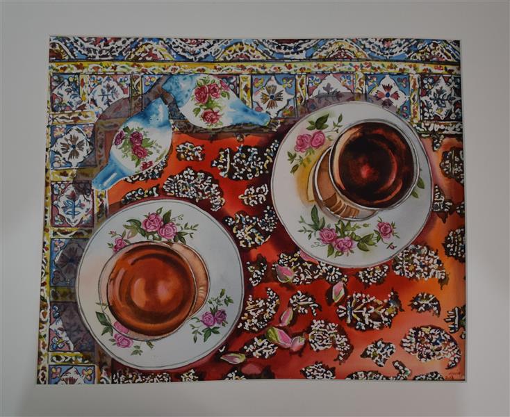هنر نقاشی و گرافیک محفل نقاشی و گرافیک مرضیه رحیمیان #دو_فنجان_چای
#اورجینال #آبرنگ
در #نمایشگاه گروهی نقاشان ایرانی در #ارمنستان، ایروان ۱۳۹۷ نمایش داده شده.