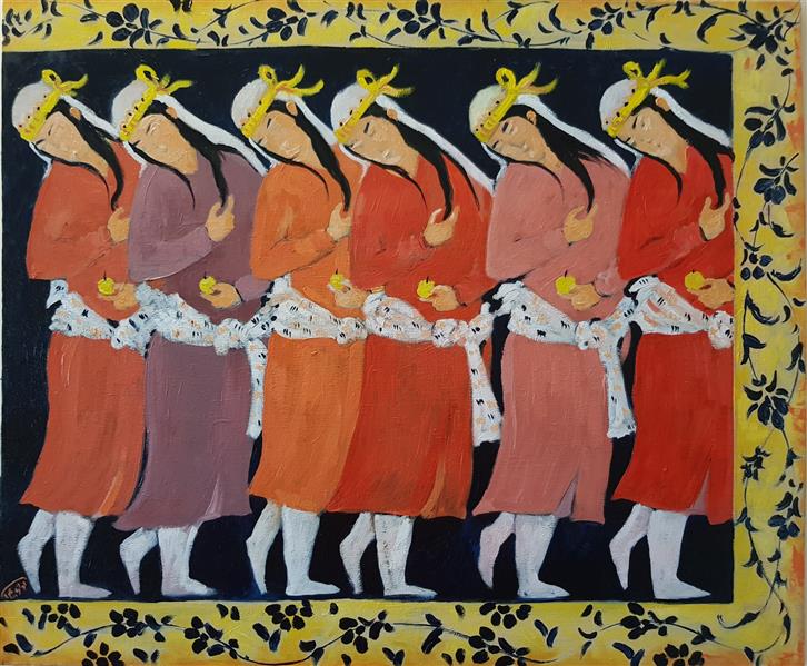 هنر نقاشی و گرافیک محفل نقاشی و گرافیک اعظم احمدزاده(آوازه) رنگ روغن روی بوم
