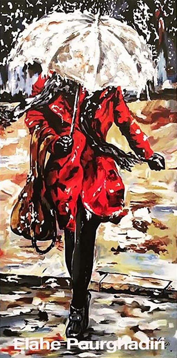 هنر نقاشی و گرافیک محفل نقاشی و گرافیک Elahe Pourghadiri تابلو رنگ روغن برجسته
ابعاد: ١٠٠ * ٥٠ (cm * cm )
#oilpainting #texture #umbrella #rain #snow #woman