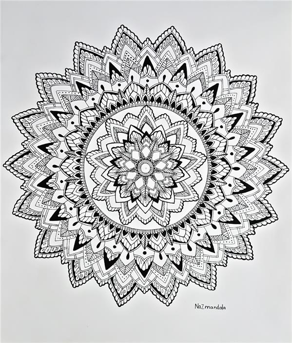 هنر نقاشی و گرافیک محفل نقاشی و گرافیک Nazmandala سبک#ماندالا
ابعاد40×40