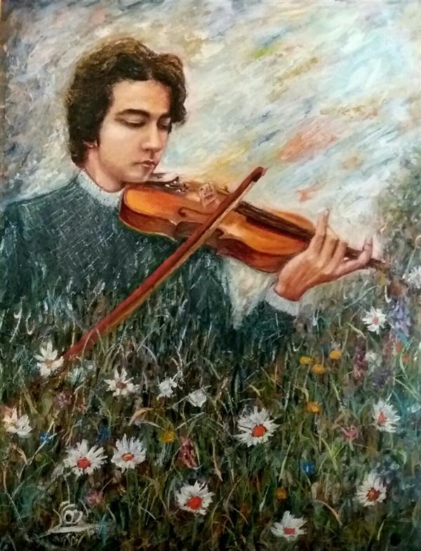 هنر نقاشی و گرافیک محفل نقاشی و گرافیک نگار رنگ روغن روی چوب
سایز ۳۵در۴۷
