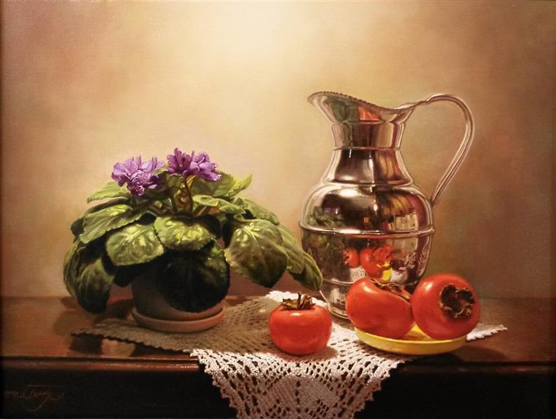 هنر نقاشی و گرافیک محفل نقاشی و گرافیک Ehsan Salavati Still life ( طبیعت بی جان )
Oil on canvas ( رنگ و روغن روی بوم )
45*35 cm ( ٣٥*٤٥ سانتی متر )
2012 ( ٢٠١٢ )
#احسان_صلواتی #رنگ_روغن #ehsansalavati #oil_on_canvas #یلدا